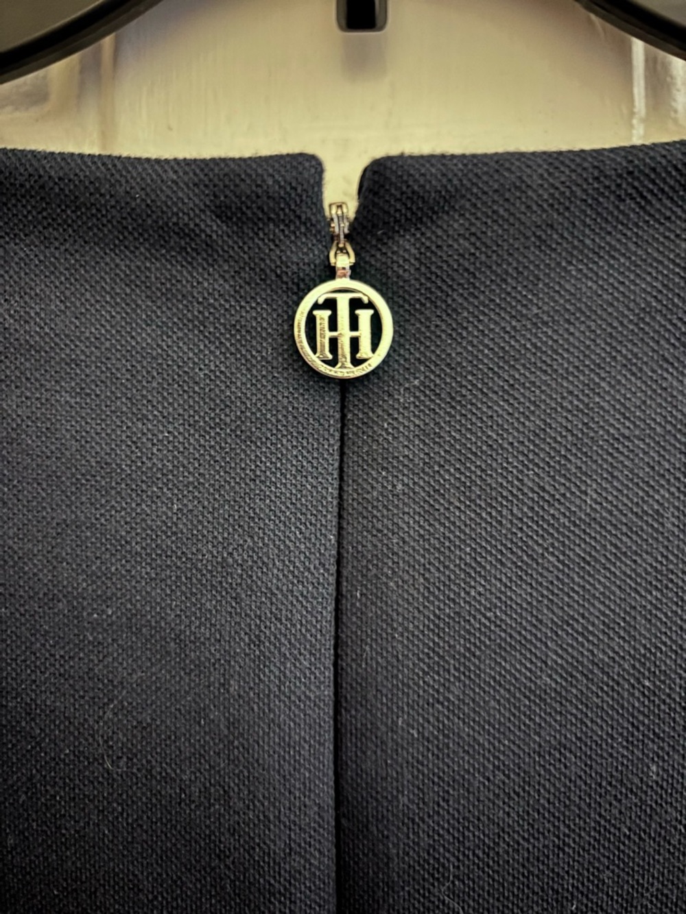 Tommy Hilfiger Navy Mini Dress with White Trim Accents - Picture 4 of 7